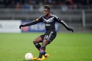 Lyon's French defender Samuel Umtiti controls the ball during the UEFA Europa League football match Olympique Lyonnais Vs Tottenham Hotspur on Febuary 21, 2013 at the Gerland stadium in Lyon, eastern France. AFP PHOTO PHILIPPE MERLE (Photo credit should read PHILIPPE MERLE/AFP/Getty Images)